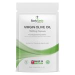 Bodygenix Virgin Olive Oil Capsules - 1000mg Omega 3,6 Antioxidant Formula Heart Bone Health Weight Management Support Natural Supplement - 30 Caps 1 Month Supply