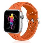 Runostrich Compatible with Apple Watch Strap 49mm 45mm 44mm 42mm 41mm 40mm 38mm, Soft Silicone Sport Breathable Replacement Band for iWatch Ultra/Ultra 2 Series 8/SE/7/6/5/4/3/2/1 for Women Men