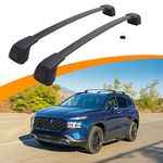 Snailfly Upgraded Crossbar Fit for Hyundai Santa Fe 2019-2023 Anti-Theft Roof Rack Rail Cross Bars for Luggage Kayak Ski Bike Snowboard Skiboard Cargo Carrier 165lbs Capacity