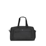 Carriall Gym Duffle Bag 23 litres (Black) | Durable Polyester Fabric & Premium Vegan Leather Detailing |for Gym, Outdoor Workouts & Travel | Duffle Gym Bag for Men & Women