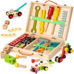 KIDWILL Tool Kit for Kids, Wooden T