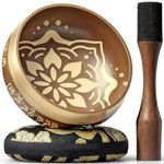 Silent Mind Tibetan Singing Bowl Set – Easy to Play & Beginner Friendly Meditation Bowl with Cushion & Mallet | Stress Relief & Mindfulness | Gift-Ready