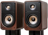 Polk Signature Elite ES20 Bookshelf Speaker - Hi-Res Audio Certified, Dolby Atmos & DTS:X Compatible, 1" Tweeter & 6.5" Woofer, Power Port Technology for Effortless Bass (Pair, Contemporary Walnut)