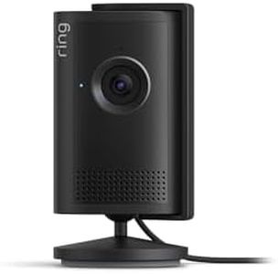 Ring Innenkamera Plus (Indoor Camera Plus, neueste Generation) | Sicherheitskamera mit Netzstecker | Retinal 2K, 4x-Zoom, manuelle Objektivabdeckung | 30 Tage Gratiszeitraum für Ring-Abonnement