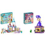 LEGO 43219 Disney Princess Creative Castles​, Toy Castle Playset & 43214 Disney Princess Twirling Rapunzel Buildable Toy