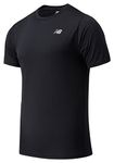 New Balance Core Run Short Sleeve T-shirt, Men, Black, S