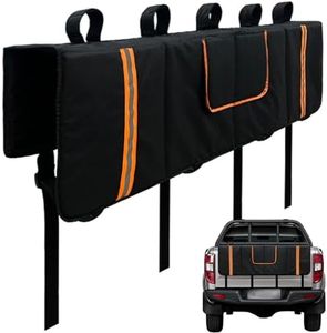 Tailgate Bike Pad 32.7x53.1 Oxford Cloth Tailgate Pad for Mountain Bikes with Reflective Strips & Tool Pocket Fits 5 Bikes