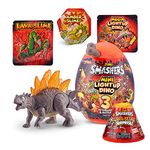 Smashers Combo Pack Mini Light-Up Dino Stegosaurus by ZURU with Lava Slime Surprise Series 4 - Amazon Exclusive Dinosaur Toy for Boys and Kids