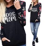 shifeier Personalized Dog Gift Best Dog Mom Ever Custom Name Hoodie Sweatshirt