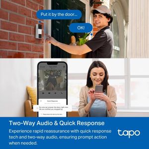 Tapo Wireless 2K Video Doorbell – Smart Home Security Camera
