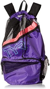 TYR Elite Team Mesh Backpack, PNK/Purple, one Size