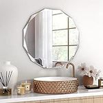 Round Frameless Mirror for Bathroom