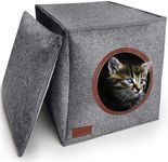 PurrCave® Cat Cave with Cushion | Suitable for e.g. IKEA® Expedit & Kallax Shelves | High-Quality Felt