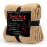 Snug Rug Special Edition Blankets Luxury Sherpa Fleece 127 x 178cm (50" x 70") Throw Blanket (Sand Beige)