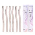 Lumora Facial Razor for Women - Pack Of 6 | Ideal for Eyebrows, Upper Lips, Chin, Side Locks | Pain-Free & Safe Face Hair Remover Razor (6)