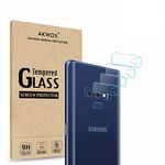 (4 Pack) AKWOX Compatible Note 9 Camera Lens Protector, Ultra Thin 0.2mm 9H Hard Tempered Glass Camera Lens Protector for Samsung Galaxy Note 9, Anti-Scratch,Dustproof,High Transmittance