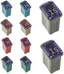 EPLZON 15A 20A 25A 30A 40A 32V FMM MCASE Micro Cartridge Fuses Low-Profile Fuses Kit(Pack of 10pcs)