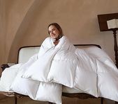 SWITTE Luxury Goose Feather Down Comforter Oversized Queen Size Duvet Insert,All Season Down Duvet Oversized Queen Size, Down Proof 100% Cotton with 8 Corner Tabs,Baffle Box Design,Oeko TEX Certified