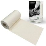 King Mountain Premium Linen Fabric Iron-on Repair Patch, Inside&Outside Fabric Repair Patch, 3"x60" with Backing Glue Linen Repair Decorative Patch kit (Linen-3"x60", Off-White)