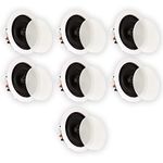 Theater Solutions TS50C in Ceiling Speakers Surround Sound Home Theater 7 Speaker Set