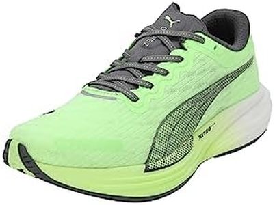 Puma 376807 Men's Running Shoes, Thick Sole, Resilient, Cushioned, Diviate Nitro 2, Spring and Summer Color Speed Green/Cool Dark Gray (16), 25.0 cm