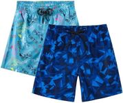 TEX2FIT Boy's Quick Dry Swim Trunks