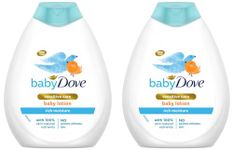 Baby Dove Rich Moisture Baby Lotion 400 ml | Gentle Baby Lotion for Baby's Soft Skin | Body Lotion for Kids | Hypoallergenic, No Sulphates, No Parabens (Pack of 2)