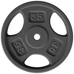 Yes4All Cast Iron - 1 Inch Grip Weight Plate - 35lb - Single