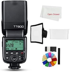 Godox TT600 2.4G Wireless Master Slave Camera Flash Speedlite Built in Godox X System Receiver Compatible Compatible Canon Nikon Olympus Fujifilm Penta Camera + Diffuser