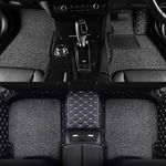 SINEX 7D car mat Full Set for Maruti Suzuki Swift (Model :2018-2025) || Luxury Leather Double Car Floor Mat Complete Set || 100% Waterproof and Washable || Color : Black