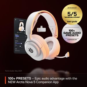 SteelSeries Arctis Nova 5 Wireless Gaming Headset – White