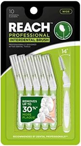 Reach Interdental Brush Cleaners, Wide, 10 Count, Sensitive Gum Protection, Plaque Remover, Brushes Between Teeth & Braces, Dental Toothbrushes, Oral Care, for Adults & Kids