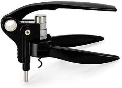 Le Creuset, Coffret Tire-Bouchon Professionnel et Coupe-Capsule Assorti, Extraction des Bouchons de Vin, Noir, Polyamide, LM250