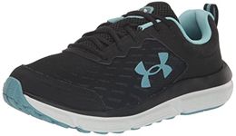 UNDER ARMOUR Women's Charged Assert 10, (003) Black/Still Water/Halo Gray, 9