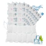 Dry Ice Packs for Shipping Frozen Food, Freezer Packs Ice Pack Sheets for Coolers, Reusable Cold Ice Blanket for Mailing Food, Long-Lasting Flexible Cool Packs for Lunch Bag - 12 Cells Each,8 Packs