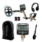 Minelab X-Terra Voyager 'Tactical' Edition Metal Detector, All-Terrain Pinpointing for Adults with Waterproof Coil, 4 Detect Modes, Clear Target ID, Backlit Display with Headphones, Backpack, Shovel