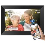 FANGOR 10.1 Inch WiFi Digital Picture Frame 1280x800 HD IPS Touch Screen, Electronic Smart Photo Frame with 32GB Storage, Auto-Rotate, Instantly Share Photos/Videos via Uhale App from Anywhere