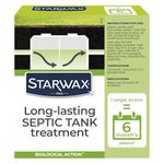 STARWAX - Long-Term Care Product for Septic Tanks - Anti-Odour and Anti-Clogging - For Homes and Holiday Homes - 500g - A Single Step = 6 Months of Treatment