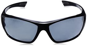 Bolle HUSTPSF Hustler Glasses Nylon Temples Anti-Scratch and Fog Lens, Black/Smoke