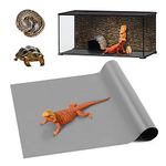 Reptile Carpet, Bearded Dragon Substrates, Tortoise Bedding Mat, Terrarium Substrate Liner for Leopard Gecko, Tortoise, Turtle Lizard, Snake, Iguana Reptile Tank Accessories Grey(45x180cm)