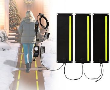 Albott 3pcs 10x30 Graphene Heated Outdoor Mat for Winter Snow Removal, Non-Slip Electric Design for Walkways, Stairs, Sidewalks, Garage
