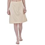 Aimly Women's Cotton Knee Length Skirt - Beige (Pack of 1)