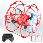 BEZGAR HQ053 Remote Control Drone for Kids - RC Mini Spherical Rolling Quadcopter Beginner 360 Degree Flip, Christmas Birthday Gift Indoor Outdoor Toys for Boys Age 4 5 6 7 8-12