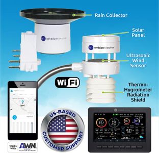 Ambient Weather WS-5000 Wireless Weather Station – Color Display