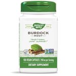 Nature's Way Burdock Root Health Supplement, 475 mg per serving, TRU-ID Certified, Non-GMO Project, 100 Capsules