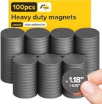 X-bet MAGNET Ceramic Magnets 100 pcs Bigger Size, diamter D30X4mm - Round Disc - Flat Circle Magnets Bulk for Crafts, Science & Hobbies - Perfect for Refrigerator, Whiteboard, Fridge