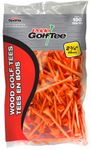 Pride Golf Tee 2-3/4-Inch Deluxe Tee 100-Count Bag, Citrus Orange