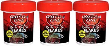 Omega One Betta Buffet Flakes 0.28oz (3 Pack)