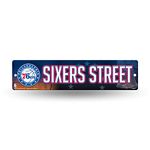 Rico HSN90002 NBA Philadelphia 76Ers High-Res Plastic Street Sign, Blue