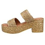 Coconuts by Matisse Women's Platform Slide Sandal, Cognac, 10